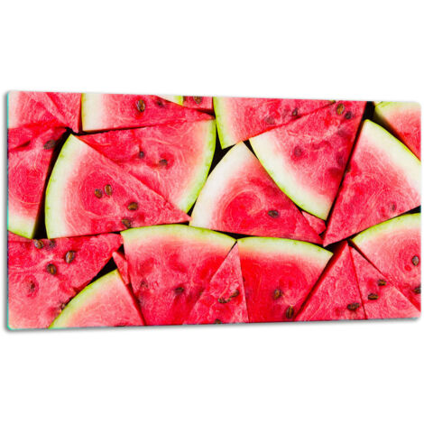 GlassplattenschneideBrett 52x30 Wasmelon