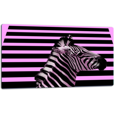 GlassplattenschneideBrett 52x30 Zebra