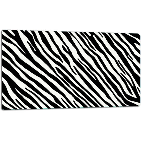 GlassplattenschneideBrett 52x30 Zebra