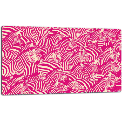 GlassplattenschneideBrett 52x30 Zebra