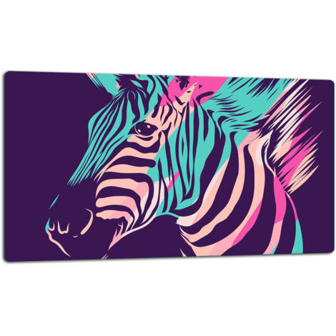 GlassplattenschneideBrett 52x30 Zebra