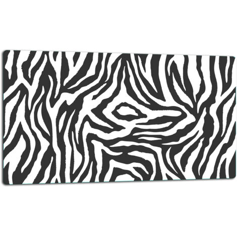 GlassplattenschneideBrett 52x30 Zebra