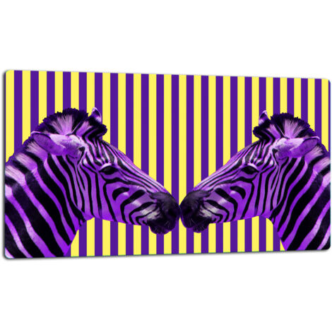 GlassplattenschneideBrett 52x30 Zebra