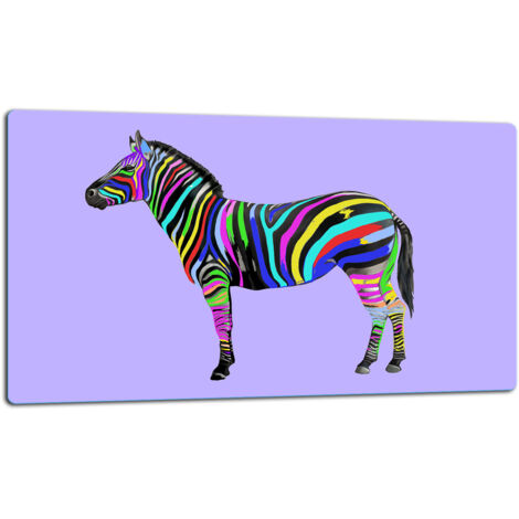 GlassplattenschneideBrett 52x30 Zebra