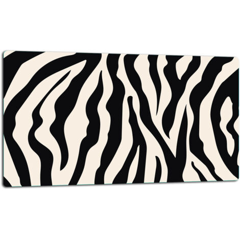 GlassplattenschneideBrett 52x30 Zebra