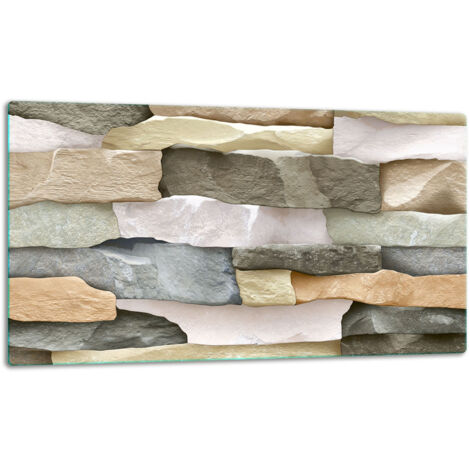 GlassplattenschneideBrett 52x30 Ziegel