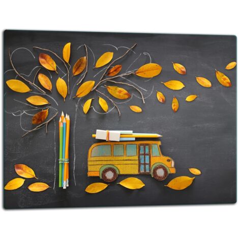 GlassplattenschneideBrett 52x40 Baum