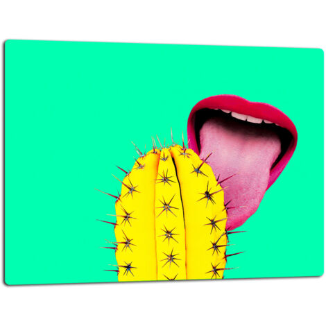 GlassplattenschneideBrett 52x40 Cactus