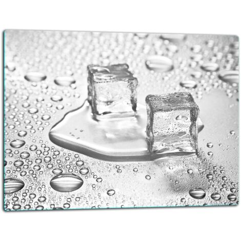 Glassplattenschneidebrett 52x40 Eis -Knökel