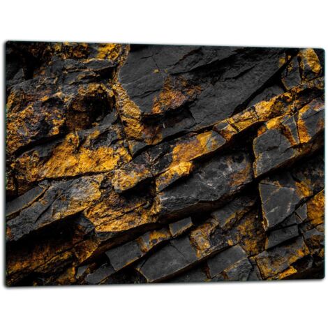 GlassplattenschneideBrett 52x40 Gestein
