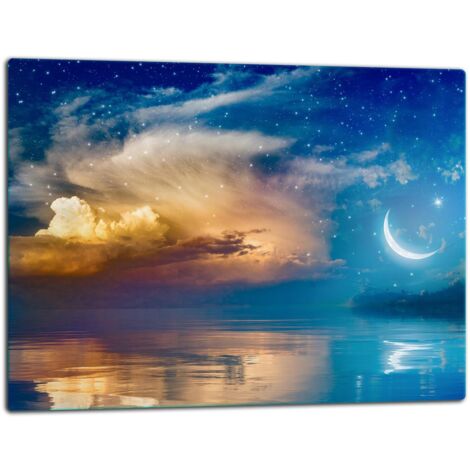 GlassplattenschneideBrett 52x40 Himmel