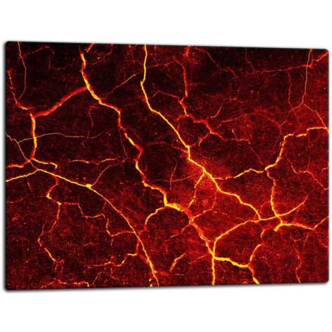 GlassplattenschneideBrett 52x40 Lava