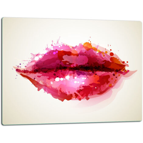 GlassplattenschneideBrett 52x40 Lippen