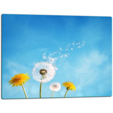 GlassplattenschneideBrett 52x40 Löwenzahn