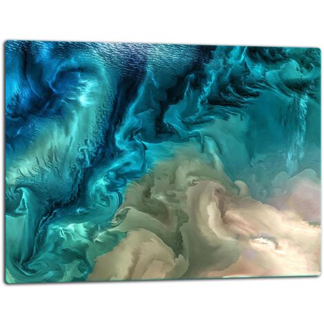 GlassplattenschneideBrett 52x40 Marmor