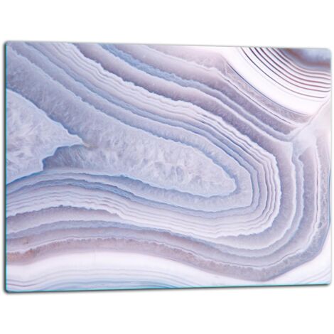 GlassplattenschneideBrett 52x40 Marmor