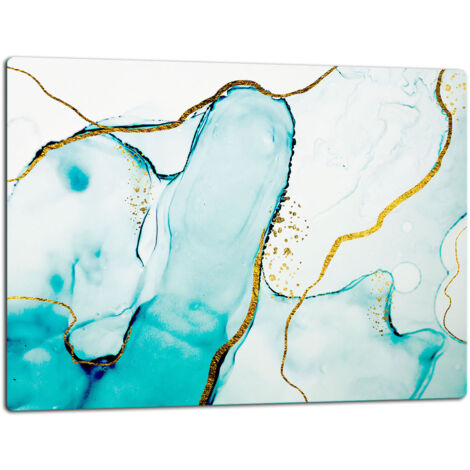 GlassplattenschneideBrett 52x40 Marmor