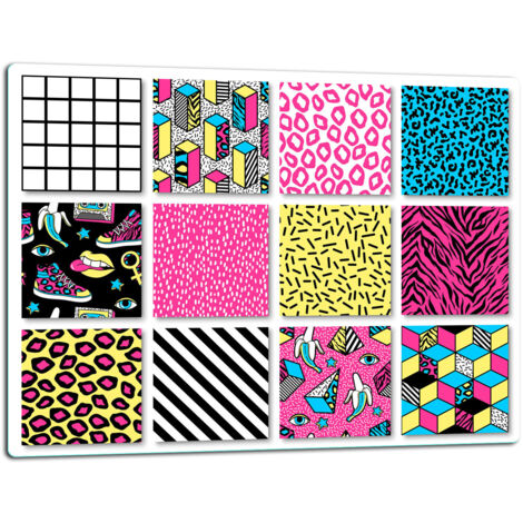 GlassplattenschneideBrett 52x40 Mosaik