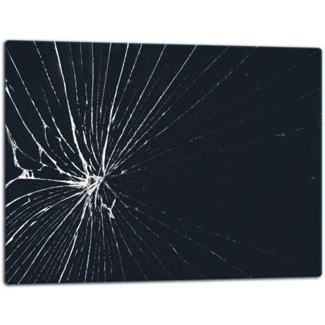 GlassplattenschneideBrett 52x40 Schwarz