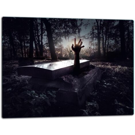 GlassplattenschneideBrett 52x40 Schwarz