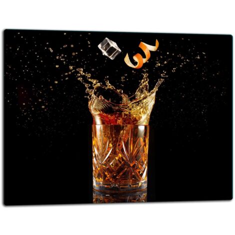 GlassplattenschneideBrett 52x40 Schwarz