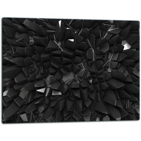 GlassplattenschneideBrett 52x40 Schwarz