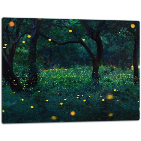 GlassplattenschneideBrett 52x40 Wald