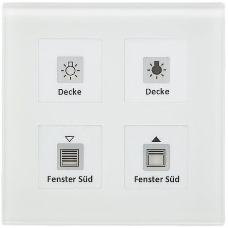 Glastaster Plus 4-fach, Weiß, mit Temperatursensor