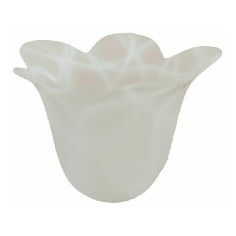 PETALOS Alabasterglas Lampenschirm 10x13cm Öffnung 4cm