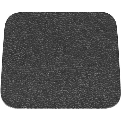 Glasuntersetzer Lederoptik schwarz 10x10cm 4Stück