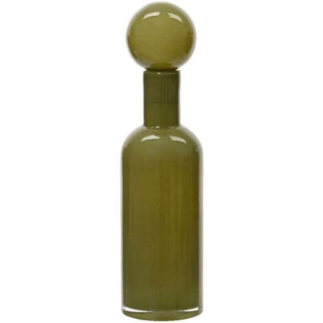 Glasvase grün h. 38 cm x Ø 10 cm