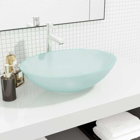 Glaswaschbecken 50x37x14 cm Matt