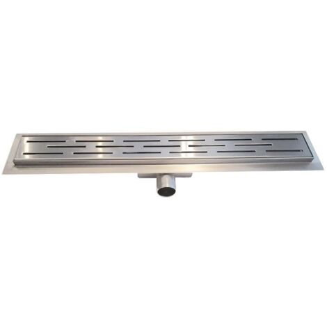 Glaswerk Westfalen- 80cm Edelstahl Duschrinne+3xSchlitz