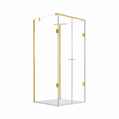 Glaswerk Westfalen - Boxdoccia a U Emma 100x80x100 cm, oro