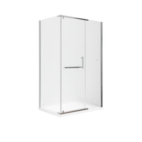 Glaswerk Westfalen- Clara 100x90x195cm Eck Duschkabine Satiniert+DT