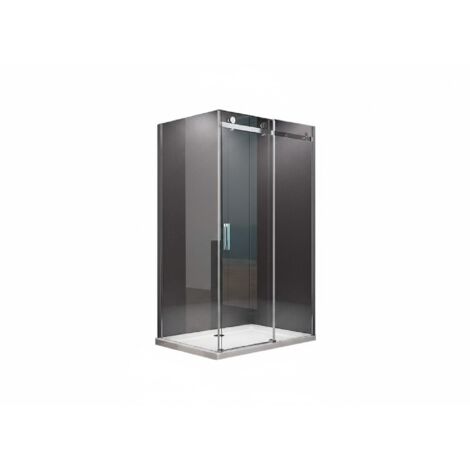 Glaswerk Westfalen- Ela 100x80x195cm Eck Duschkabine Schiebetür+DT