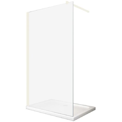 Glaswerk Westfalen - LiLy 90x200 cm Walk in Duschwand  Satiniert Weiß