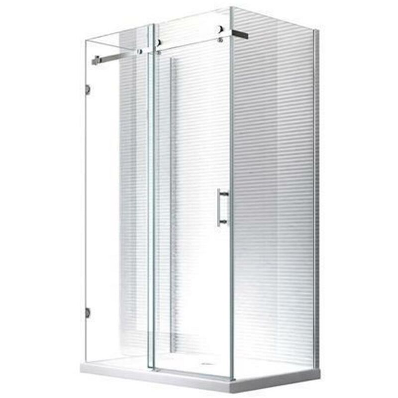 Glaszentrum Hagen - 120x75x195cm Cabine de douche Hebe - sans bac de douche