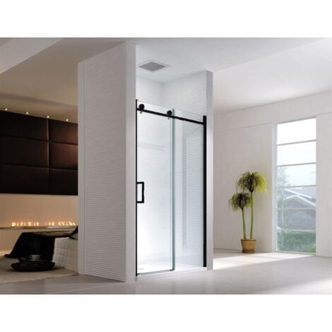 Glaszentrum Hagen - 135x195cm Nischentür Schiebetür Duschtür Nischendusche - ESG Glas