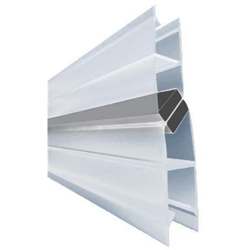 Glaszentrum Hagen - 200cm - 10mm - Joint magnétique pour cabines de douche & douches de niche - pvc