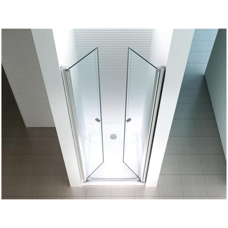 Glaszentrum Hagen - niche niche de douche cabine niche porte niche cloison système pendulaire 80-83cm - Transparent