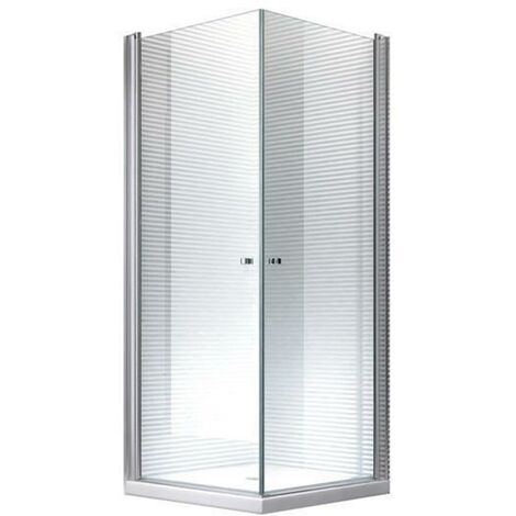 Glaszentrum Hagen 90x90x195cm Cabina doccia Zeus - ESG Vetro  80x80x195cm con piatto doccia