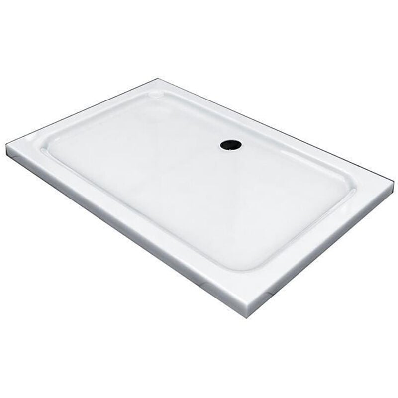 Acryla' 140x90x5 cm Receveur de douche plat rectangle blanc - Glaszentrum Hagen