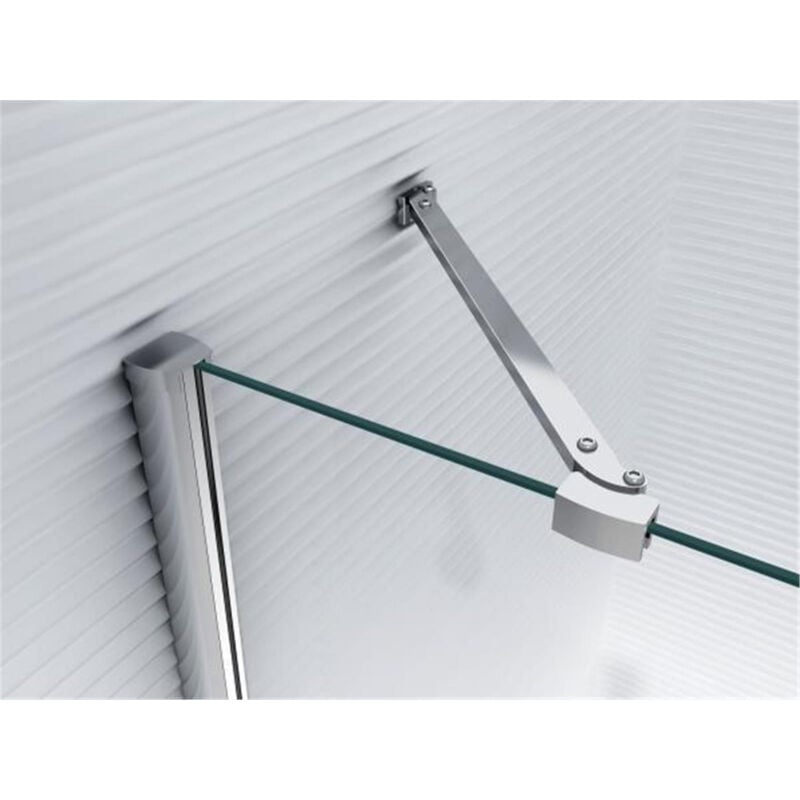 Glaszentrum Hagen - Barre stabilisatrice - Raccord d'angle à 45 ° - Pour paroi de douche et cabine de douche