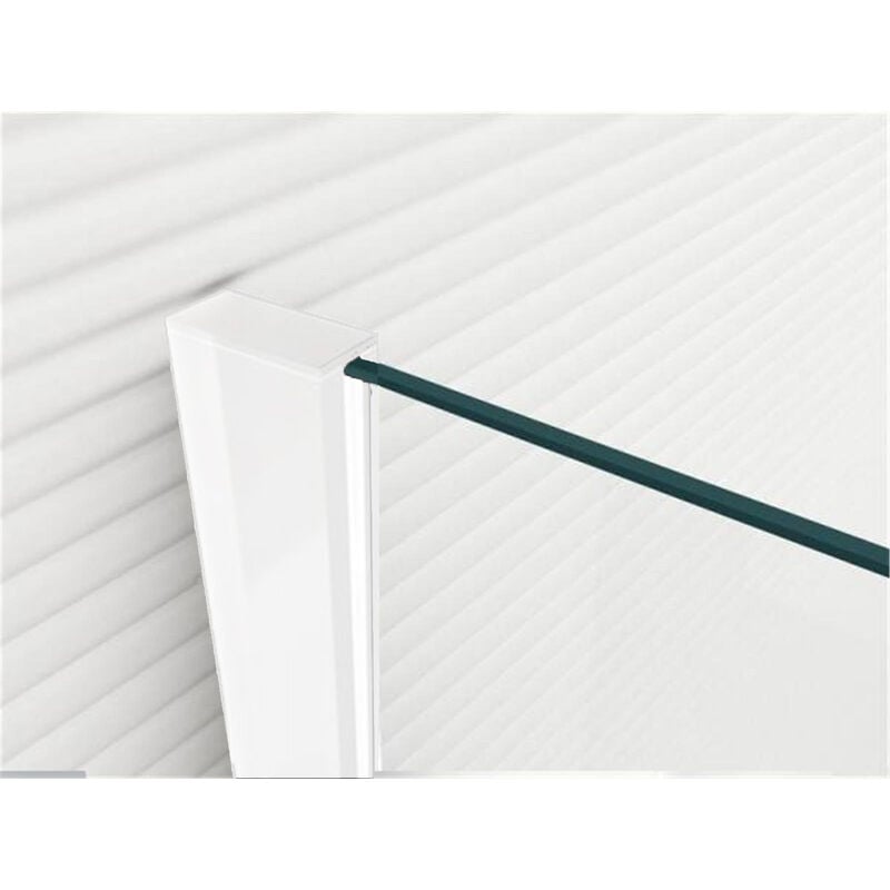 Image of Glaszentrum Hagen - bianco Profilo a parete in alluminio - profilo angolare - profilo porta per pareti doccia / box doccia