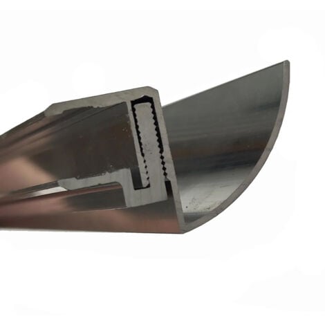 Glaszentrum Hagen - Canale di drenaggio per grondaia Type-RRS da 150 cm per tettoie in vetro 10,8-17,5mm