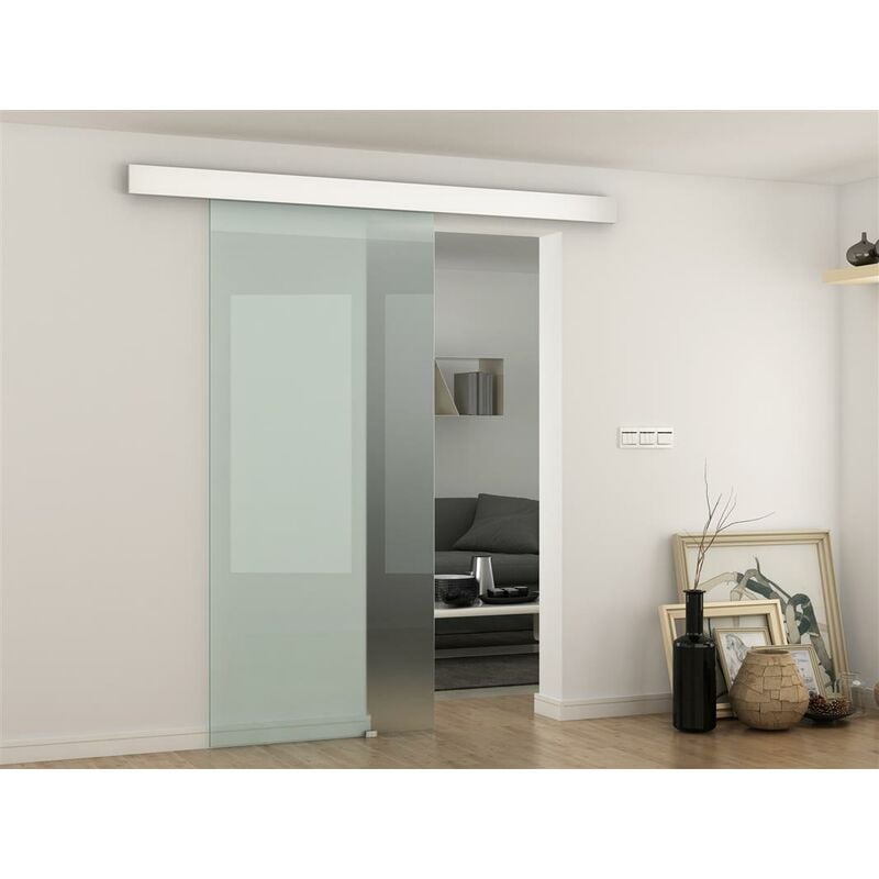 Glaszentrum Hagen - Ferrure de porte coulissante pour portes en verre - aluminium anodisé
