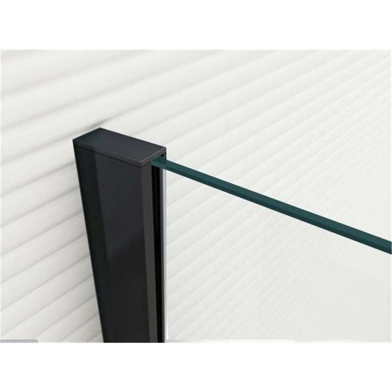 Noir Profilé en u en aluminium 2000 mm (l) - Profilé de fixation du verre - Glaszentrum Hagen