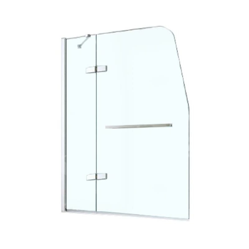 Glaszentrum Hagen - Paroi de douche 120x140cm pour baignoire - Rehausse de baignoire - Paroi pliante