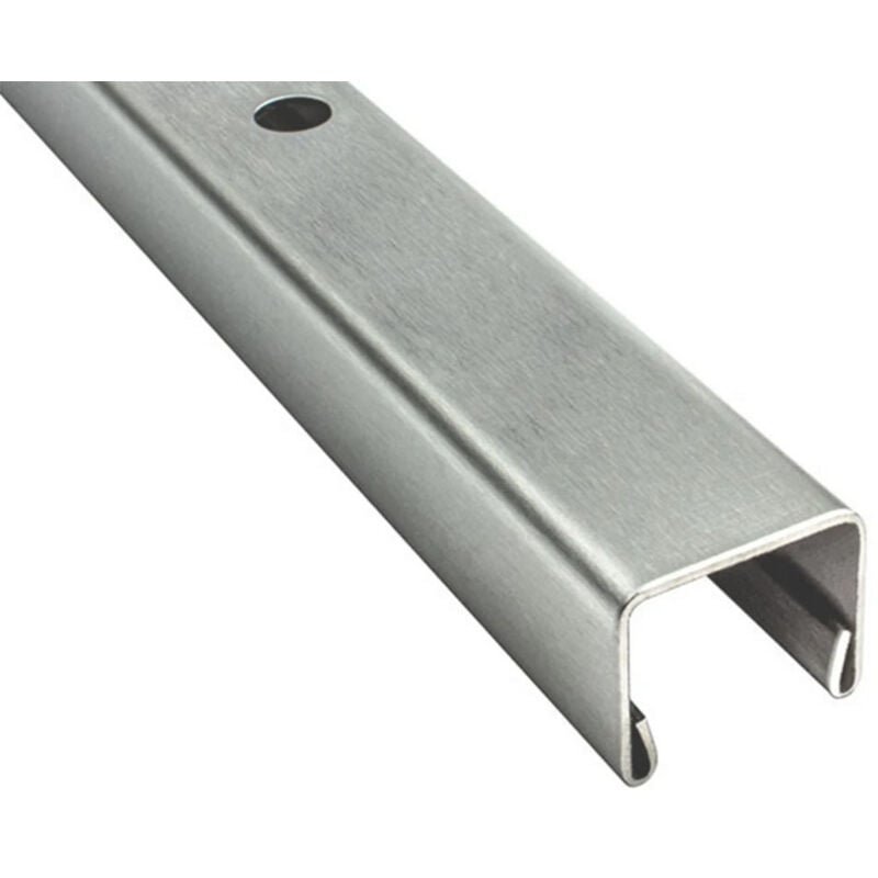 Profilé mural en acier inoxydable u 2440x15x11 mm - Profilé de sol - Profilé de carrelage - Glaszentrum Hagen